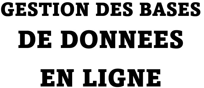 Course Image GESTION DBD EN LIGNE-S3