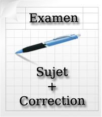 Course Image Sujets avec corrigés types Examen S3 - BTS BDD Janvier 2020
