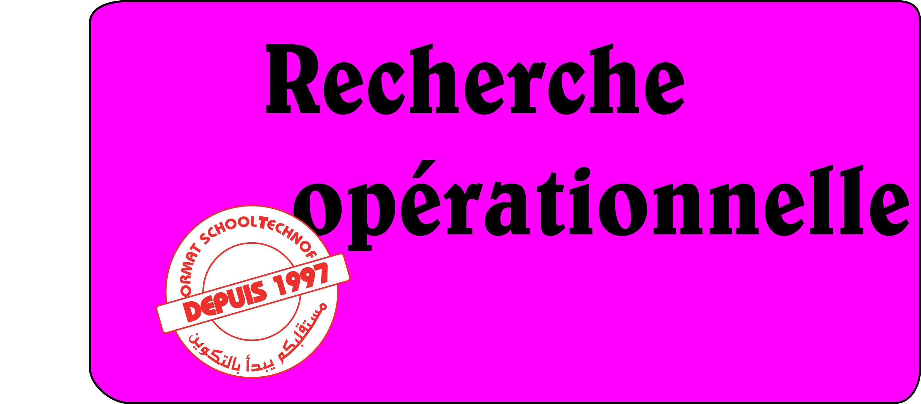 Course Image Recherche opérationnelle/S4