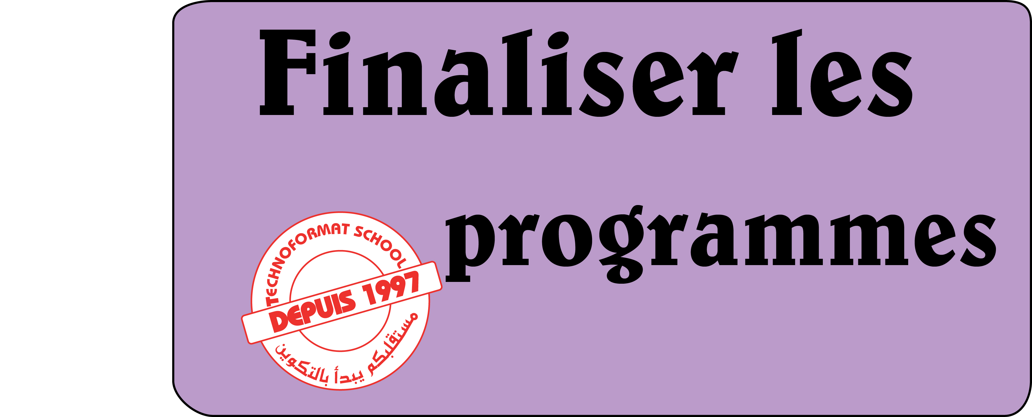 Course Image Finaliser les programmes/S4