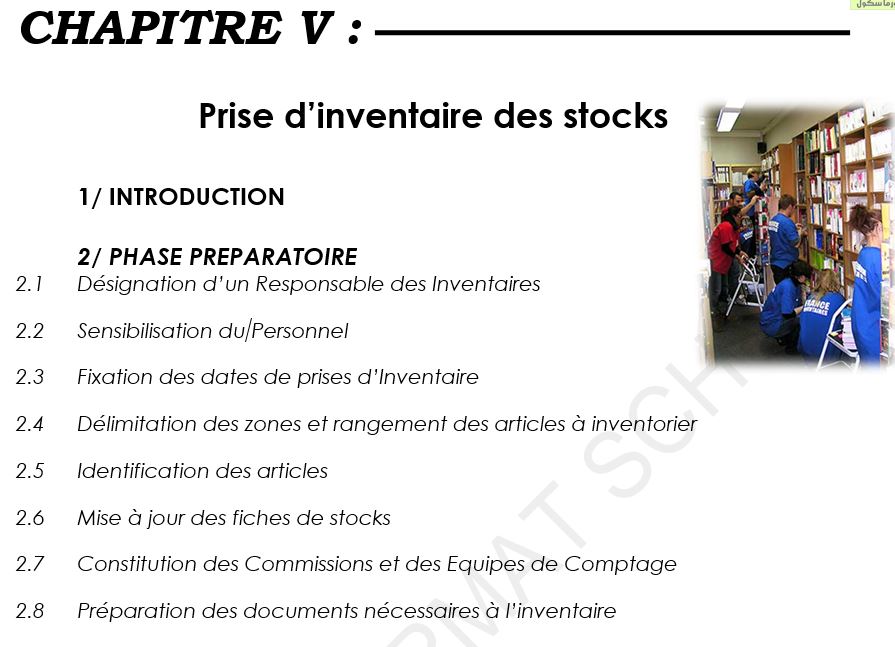 Course Image CHAPITRE 05-Prise d’inventaire des stocks